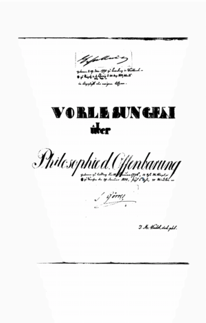 Schelling S Philosophy Title Page